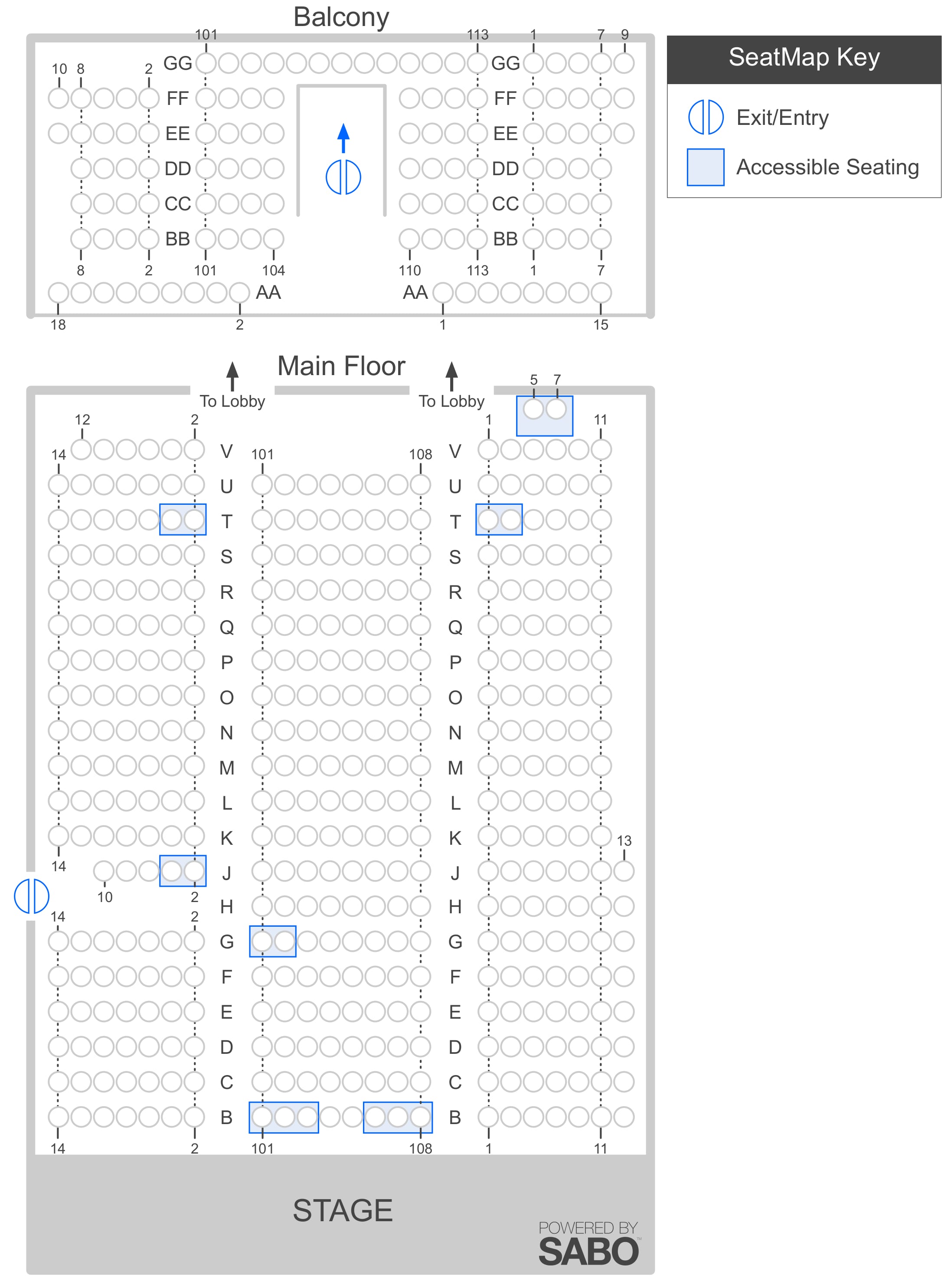 Allen Theater Seating Chart