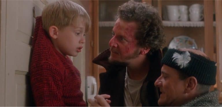 A scene from Home Alone