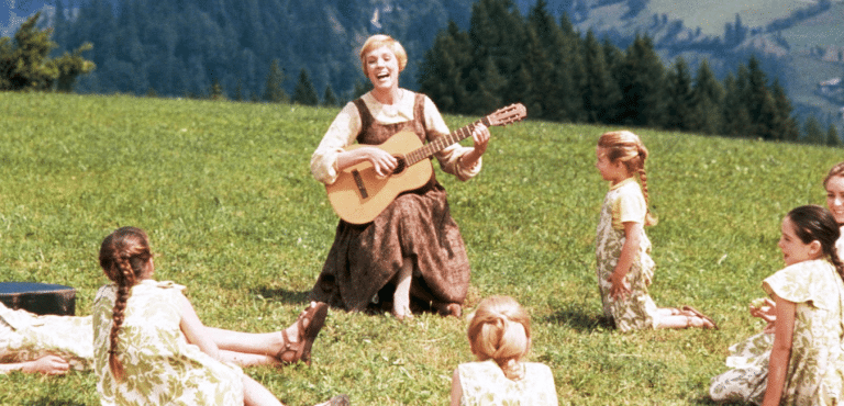 A scene from the Sound of Music